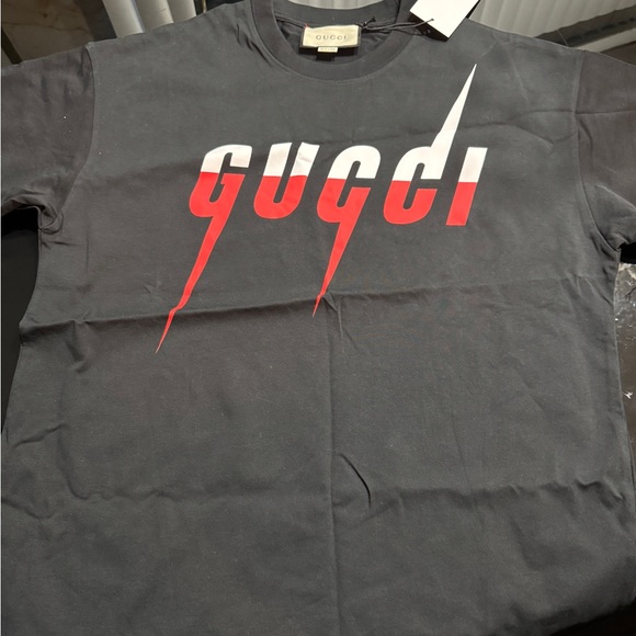 Gucci Black and Red Graphic Tee